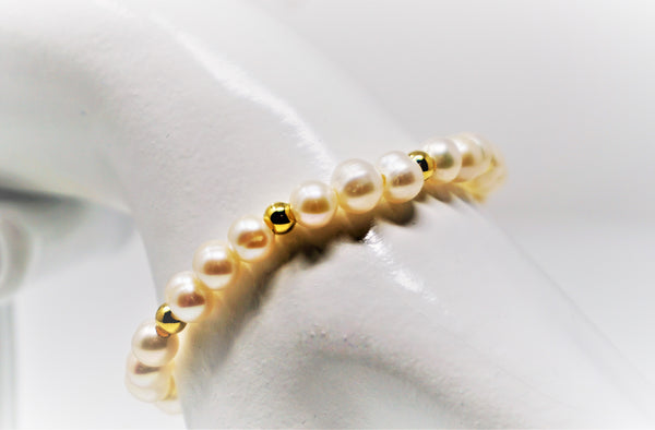 Freshwater Pearl Bead Bracelet